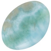 Cabochon ovale 18x13 mm en pierre gemme - Larimar x1