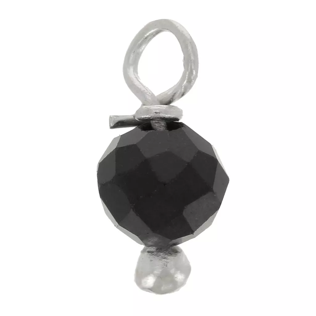 Breloques Rondes Or Sur Argent Sterling - Pierre De Naissance C.Z 4 Mm
