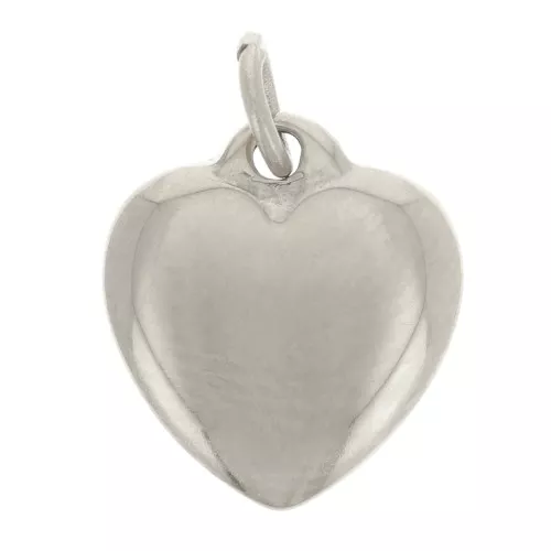 Breloque coeur 11x10 mm - Acier inoxydable 316L x1