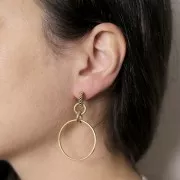 Anneau de montage et tissage cercle 30 mm - Acier inoxydable 304 Doré x1