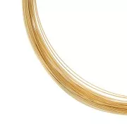 Fil Semi-dur Rond 0.91 Mm En Gold Filled (or Laminé) X1m - Perles & Co