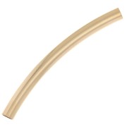 Perle tube incurvé 50x4 mm en Gold filled (or laminé)  x1|raw }}
