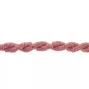 Perles rondelles Heishi en pâte polymère 4x1 mm - Multi Marron - Brique x39cm