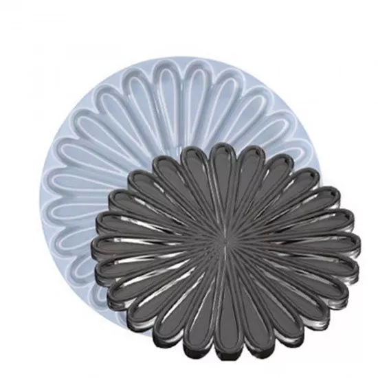 Moules En Silicone Fleur Marguerite/tournesol - 2 Pièces, Diamètre 6,9 Cm - Pour Chocolat, Savon, Bougies, Fondant, Résine