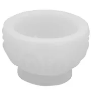 Moule silicone pour réaliser un bol avec un décor cristal en résine 6x9.3 cm