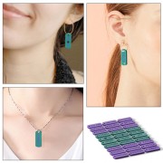 Moule silicone pour réaliser 30 breloques message rectangle en résine