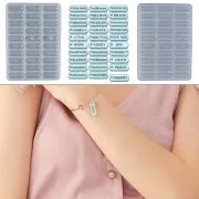 Moule silicone pour réaliser 30 breloques message rectangle en résine