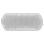 Moule savon en silicone - forme nuage avec mot Thank You 12.5x4.5 cm Transparent