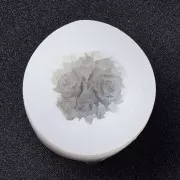 Moule bougie en silicone - boule de fleur 3D - 4 cm - Transparent x1