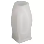 Moule bougie en silicone - visage abstrait 3D - 9x5 cm Transparent x1