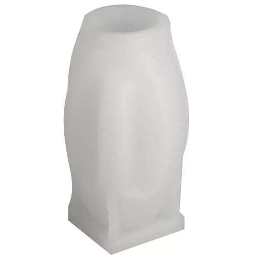 Moule bougie en silicone - visage abstrait 3D - 9x5 cm Transparent x1