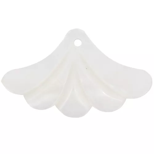 Pendentif fleur 22x37 mm en nacre - Naturel x1