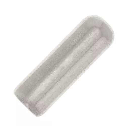 Embouts pour fibule 11x3.5 mm - Placage Argent fin x5