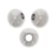 Perles rondes aplaties 6x4.7 mm - Acier inoxydable 304 x20