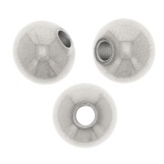 Perles rondes aplaties 8x6.7 mm - Acier inoxydable 304 x20|raw }}