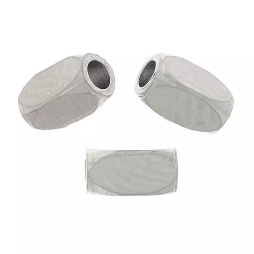 Perles rectangle 4x2 mm - Acier inoxydable 304 x20