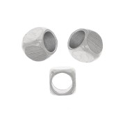 Perles cubes arrondies 2 mm - Acier inoxydable 304 x50|raw }}