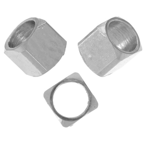 Perles cubes arrondies 2 mm - Acier inoxydable 304L x50