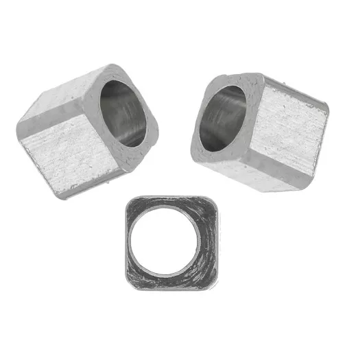 Perles cubes 2 mm - Acier inoxydable 304 x20