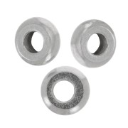 Perles rondelles Heishi - disque plat 4x1.5 mm - Acier inoxydable 304 x10|raw }}