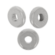 Perles rondelles Heishi - disque plat 5x1.5 mm - Acier inoxydable 304 x20|raw }}