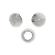 Perles rondes aplaties 3x2 mm - Acier inoxydable 304 x20