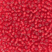 Preciosa Perles rocailles 11/0 2 mm - Light Siam Silver Lined x20g