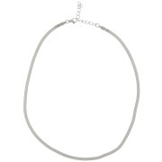 Tour de cou maille miroir - serpent plate 3.3 mm - Acier inoxydable 304 x46cm|raw }}