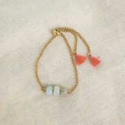 Bracelet réglable 20 cm pour intercalaire - maille Jaseron - Acier Inox 304L x1