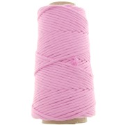 Bobine de cordon en coton pour macramé Cotton Suprême 3XL peigné - Rose x75m|raw }}
