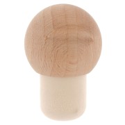 Bouchon rond en bois décoratif 47.5x32 mm à customiser x1|raw }}