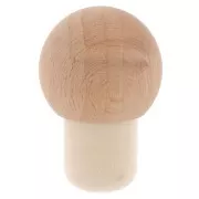 Bouchon rond en bois décoratif 47.5x32 mm à customiser x1