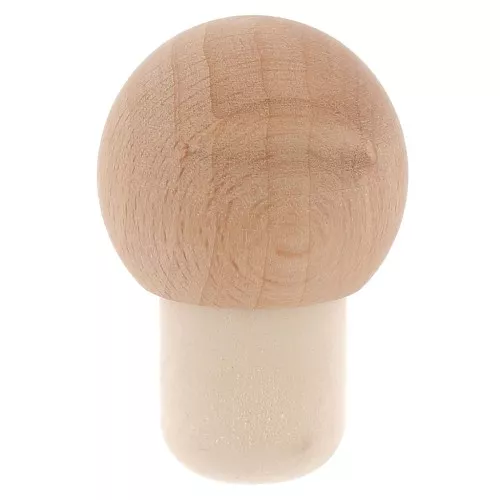 Bouchon rond en bois décoratif 47.5x32 mm à customiser x1