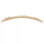 Intercalaire rectangle incurvé 37x7.5mm - motif ornements - Plaqué Or 3 microns x1