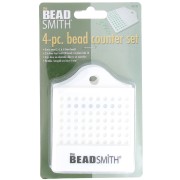 Set de 4 compteurs de perles en plastique - 3 mm à 8 mm - Beadalon - Blanc|raw }}
