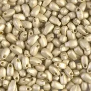 Long Drop Miyuki 3x5.5mm LDP-4201F - Duracoat Galvanized Silver Mat x10g