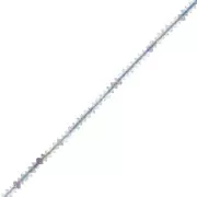 Perles rondelles bouliers facettées en pierre gemme 2x1 mm - Fluorite x39cm