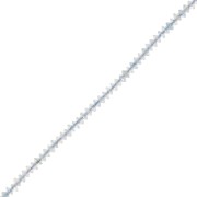 Perles rondelles bouliers facettées en pierre gemme  2x1 mm - Aigue-marine x39cm|raw }}