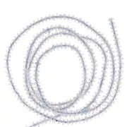 Perles rondelles bouliers facettées en pierre gemme 2x1 mm - Aigue-marine x39cm