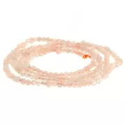 Perles rondes facettées 2 mm pierre gemme - Sun Stone - Pierre de Soleil x40cm