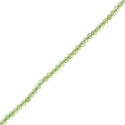 Perles rondes facettées 2 mm pierre gemme - Peridot x39cm|raw }}