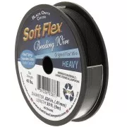Fil cablé 49 brins 0.61 mm - Soft Flex Heavy - Noir x9m