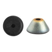 Perles en verre Konos® par Puca® 4x2 mm - Jet Marea Mat x10g|raw }}