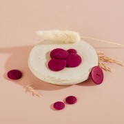 Bouton de couture en Ivoire végétale - Atelier Brunette - Palm 15 mm - Dahlia x1