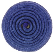 Cabochon rond recouvert de fil coton 12.5 mm - Bleu marine x1|raw }}