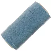Bobine de fil ciré Linhasita pour micro macramé 0.5 mm - Bleu gris (549) x335m
