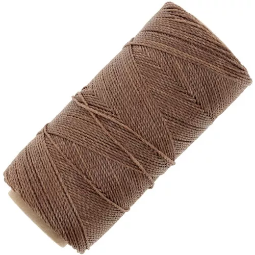 Bobine de fil ciré Linhasita pour micro macramé 1 mm - Expresso (788) x168m