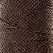 Bobine de fil ciré Linhasita pour micro macramé 1 mm - Cacao (667) x168m