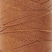 Bobine de fil ciré Linhasita pour micro macramé 1 mm - Ambre (388) x168m
