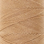 Bobine de fil ciré Linhasita pour micro macramé 1 mm - Golden beige (602) x168m